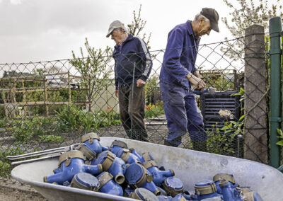 Eine ganze Schubkarre voller Wasseruhren
